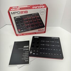 Akai MPD218 16-Pad USB MIDI Controller Pad Trigger Digital Music Production